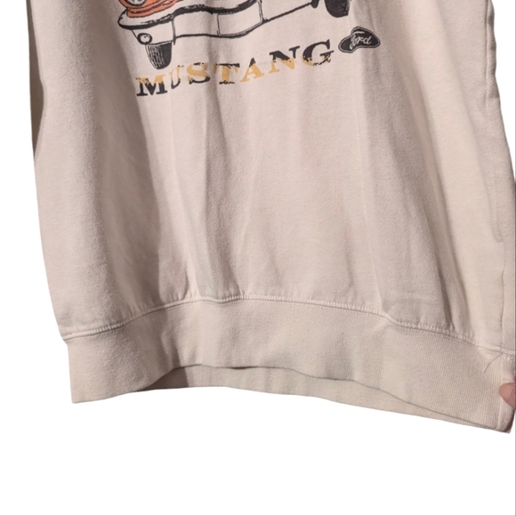 Vintage 90s Ford Mustang Official Cotton Blend Crew Neck Oversized Sweatshirt XS - Picture 3 of 8
